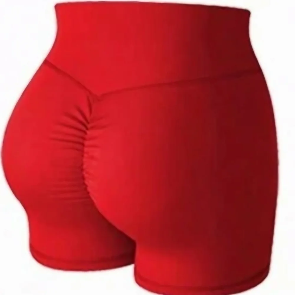 Free People Movement Coral Scarlet Bike Shorts With Scrunch Booty!